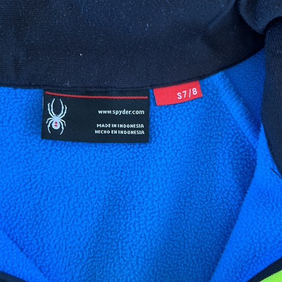 Spyder, zip up, mid layer, size small 7/8 - Picture 2 of 3